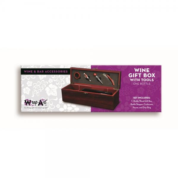 Wine Box with 4 Tools