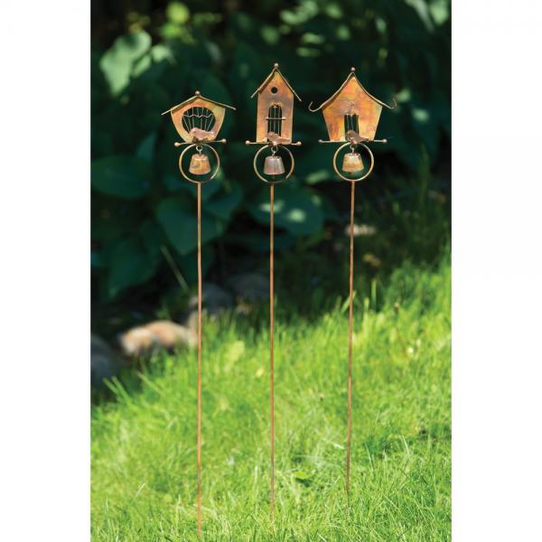 Bird Houses Garden Stake
