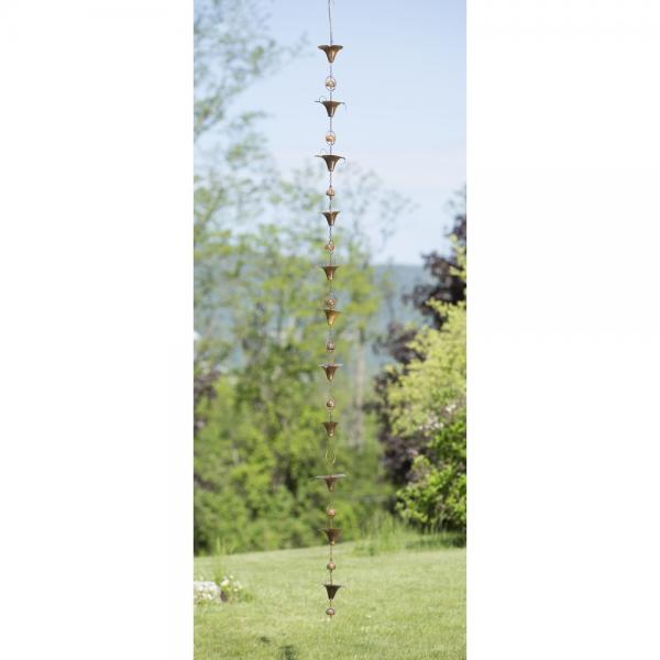 Calla Lily Flamed Rain Chain