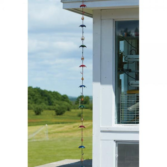 Multicolor Umbrella Rain Chain