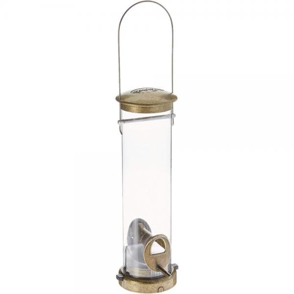 Seed Tube Small Antique Brass Quick Clean Base