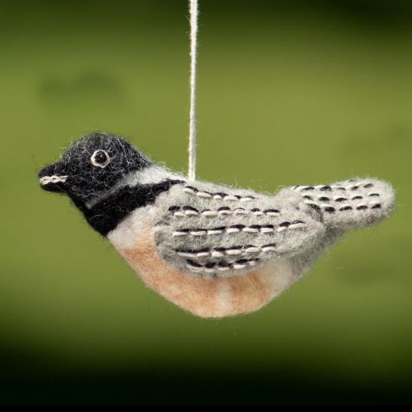 Chickadee Woolie Ornament