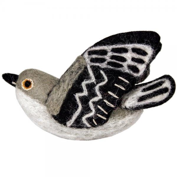 Woolie Bird: Mockingbird Ornament