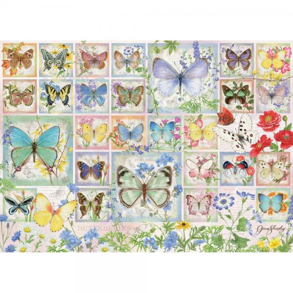 Cobble Hill Butterfly Tiles 500 Piece Puzzle