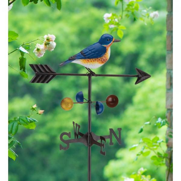 Blue Bird Weathervane Stake