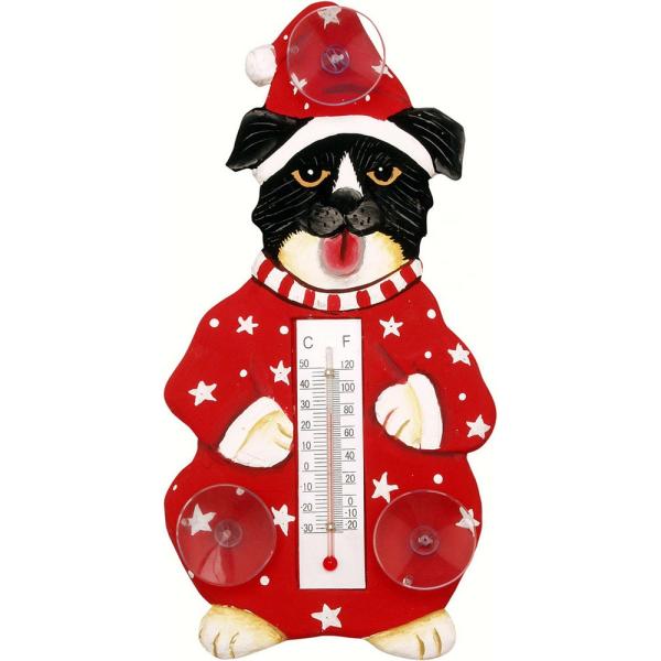 Small Xmas Thermometer- Xmas Mutt