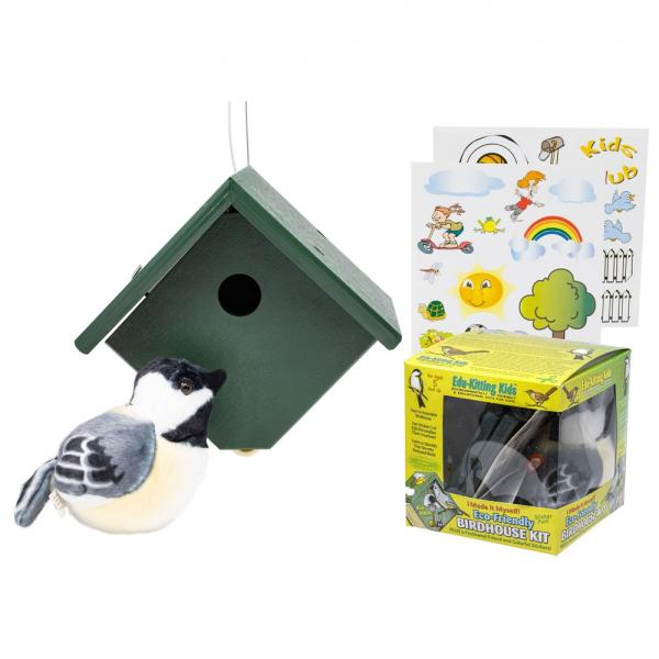 Eco-Friendly Kids Bird House Kit with Audubon Sound Bird