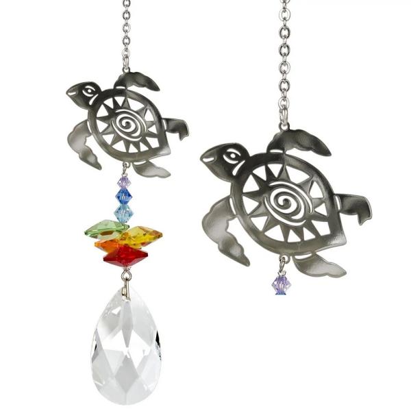 Crystal Fantasy Turtle Suncatcher