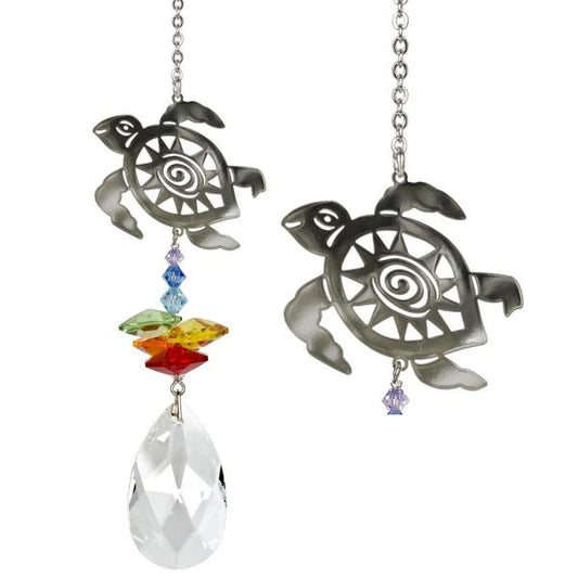 Crystal Fantasy Turtle Suncatcher