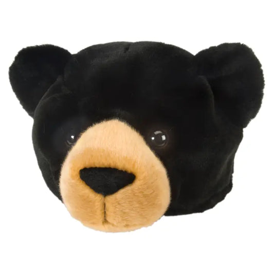 Hat Plush Black Bear