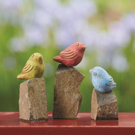 Mini Birds on Rocks