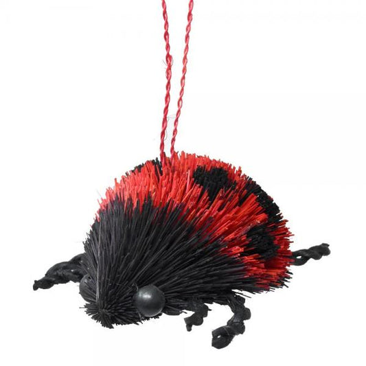 Ladybug Brushart Ornament