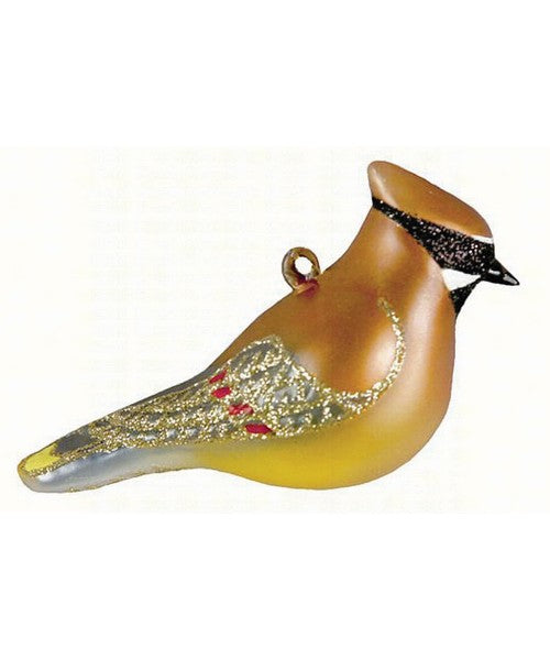 Cedar Waxwing Ornament