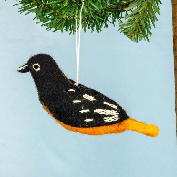 Oriole Woolie Ornament