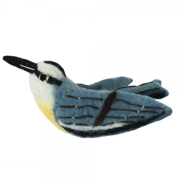 Nuthatch Woolie Ornament