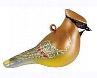 Cedar Waxwing Ornament