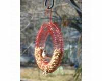 Whole Peanut Wreath Ring Red