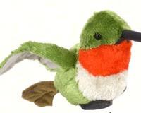 Plush Ruby-throated Hummingbird 8 inch