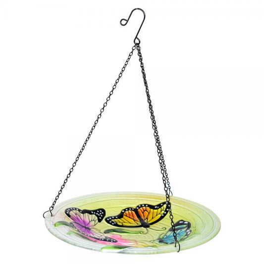 Butterfly Trio Hanging Bird Bath