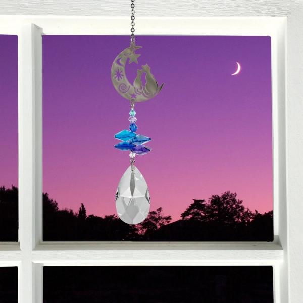 Crystal Fantasy Cats Suncatcher