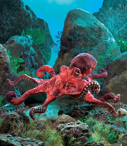 Red Octopus Puppet