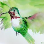 Watercolor by Bitterroot artist Diane Olhoeft